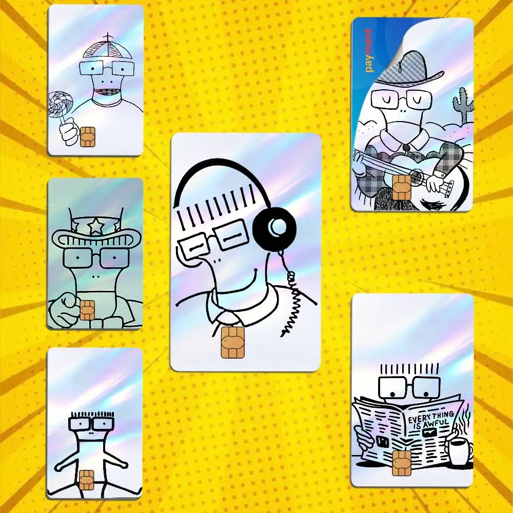 Milo Go To College band Descendants  Card Stickers Credit Card DIY Card Protector Stickers Waterproof Film Skin CoverHolographic
