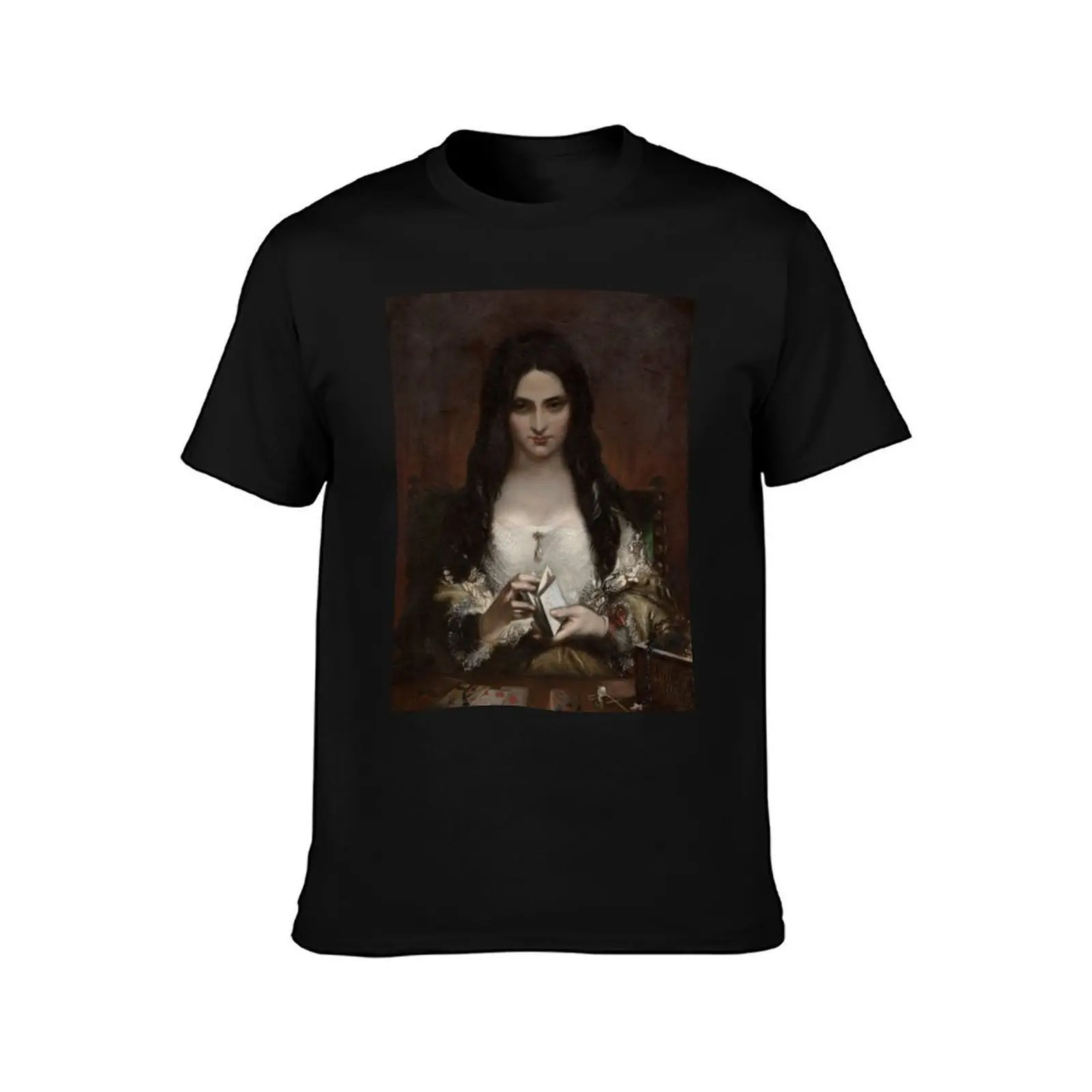 The Wish by Theodor von Holst T-Shirt, Summer Casual Cotton Tee, Oversized Streetwear Tops, Vintage Graphic Print, 100% Cotton