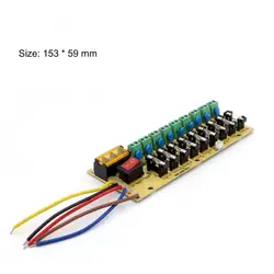 12V 24V DC power distribution 9-way PCB board terminal block for switching power supply electricity current wiring LED switch