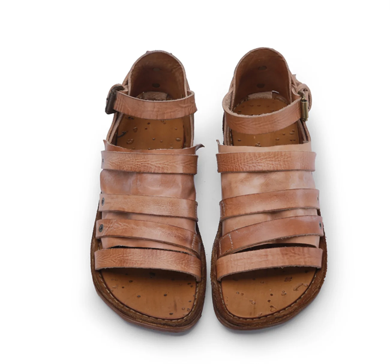 Original Designer Luxury Gladiator Rome Genuine Leather Unisex Open Toe Personalized Summer Beach Sandals