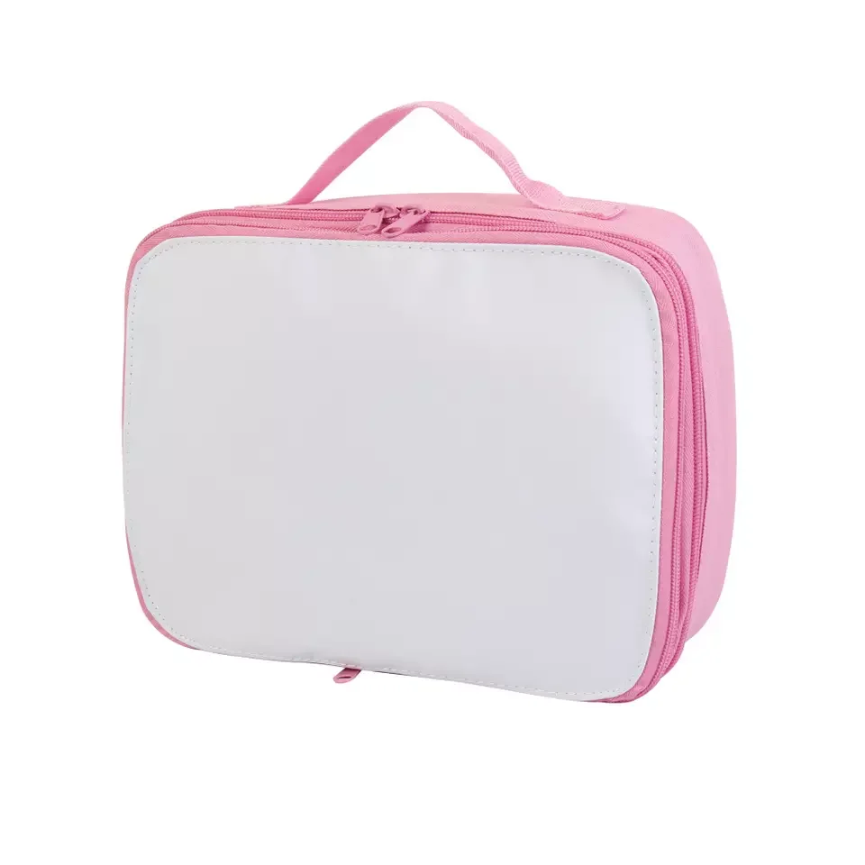 Sublimation Blank Insulate Lunch Box Bag Cooler Handbag Dinner Container School Food Storage Portable Bags For Man Women Kids