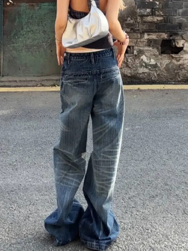 

Широкие брюки женские весенние на шнуровке с поясом оверсайз для студентов колледжа удобные непринужденные минималистичные милые брюки Ins