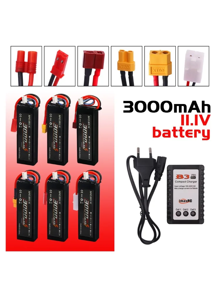 3000mAh 11.1V 803496 LiPo Battery With T/JST/XT30/XT60 Plug 3S Battery parts For RC Helicopter Aircraft Quadcopter Cars Airplane