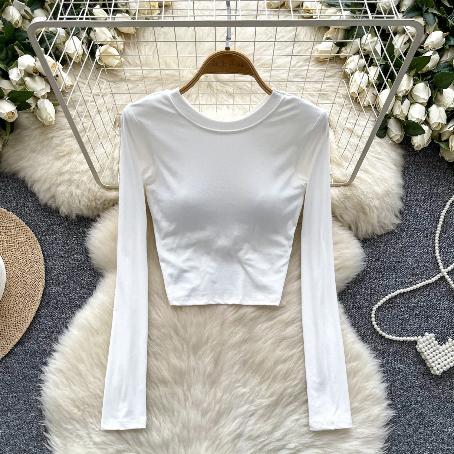 Vintage O-neck Sexy Backless Chic Criss-Cross Jednoczęściowy Top Koreańska Moda Damska Streetwear High Street Wiosna Jesień Odzież