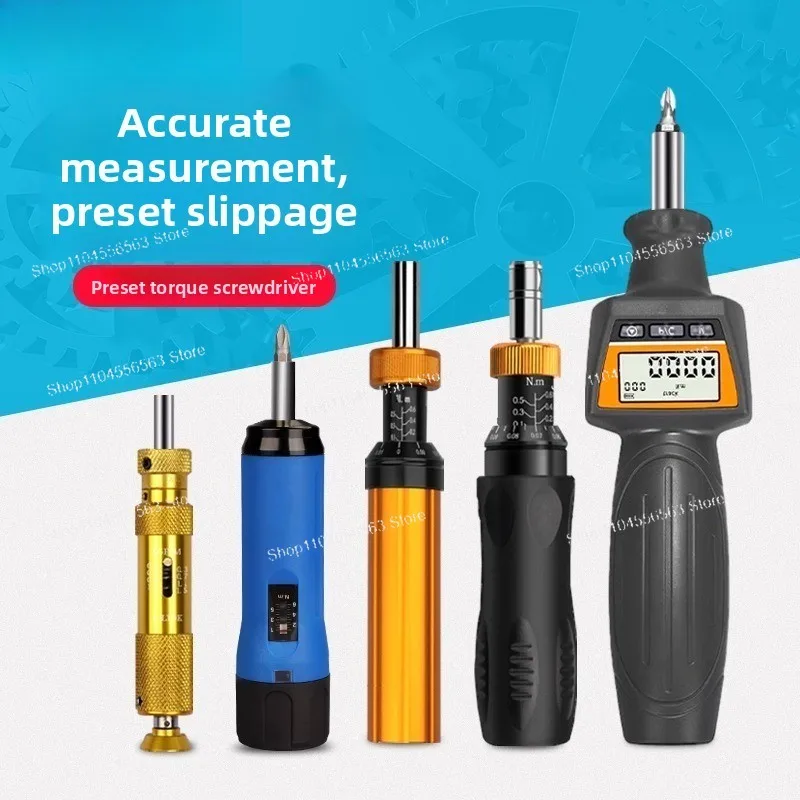 High Precision Scale Torque Screwdriver – Universal Adjustable Preset Torque Driver for Electronics/DIY Repair