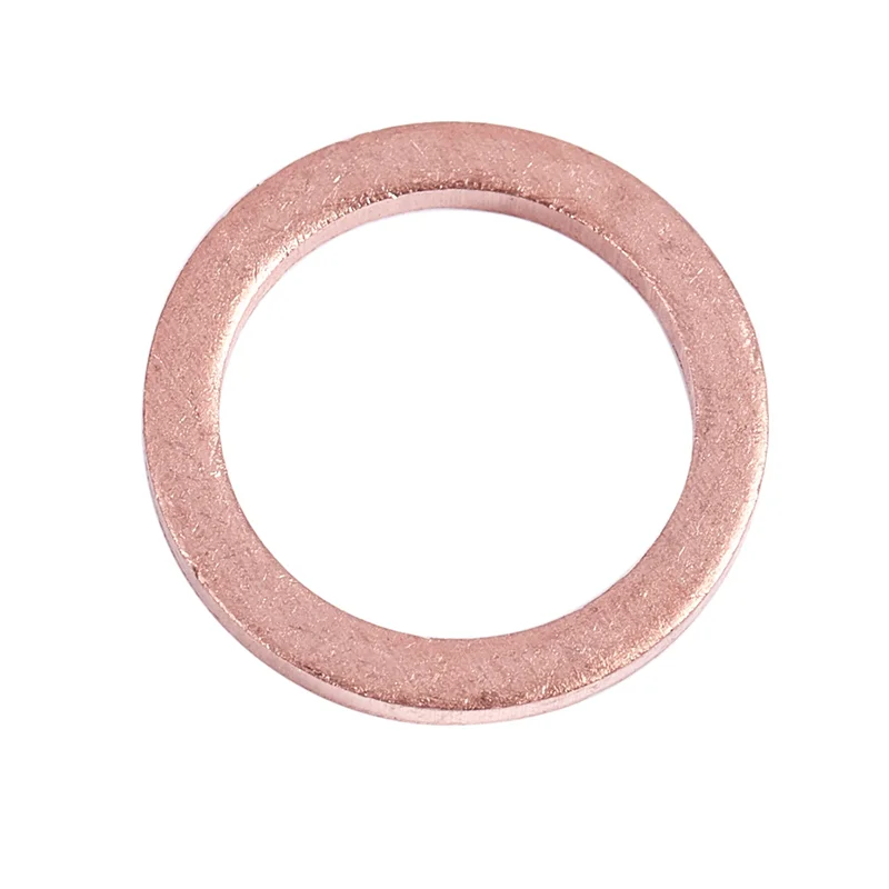 A01F-20Pcs 12Mm X 17Mm X 1.5Mm Copper Crush Washer Flat Ring Gasket Fitting