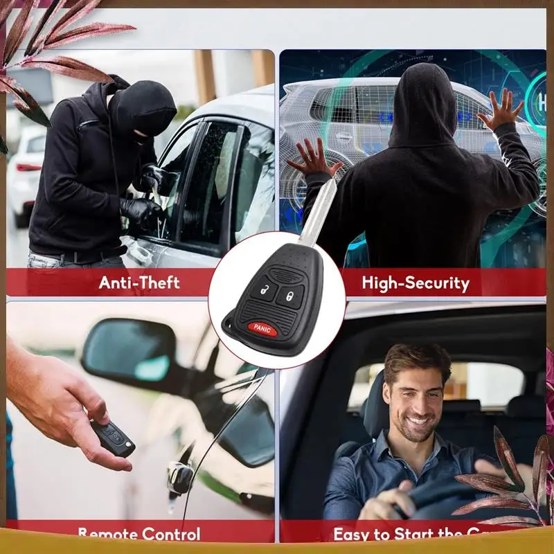 

AB59-Car Key Fob Keyless Entry OHT692427AA Component For Dodge Ram 1500 2500 3500 Durango Charger Nitro Jeep Wrangler Compass Pa