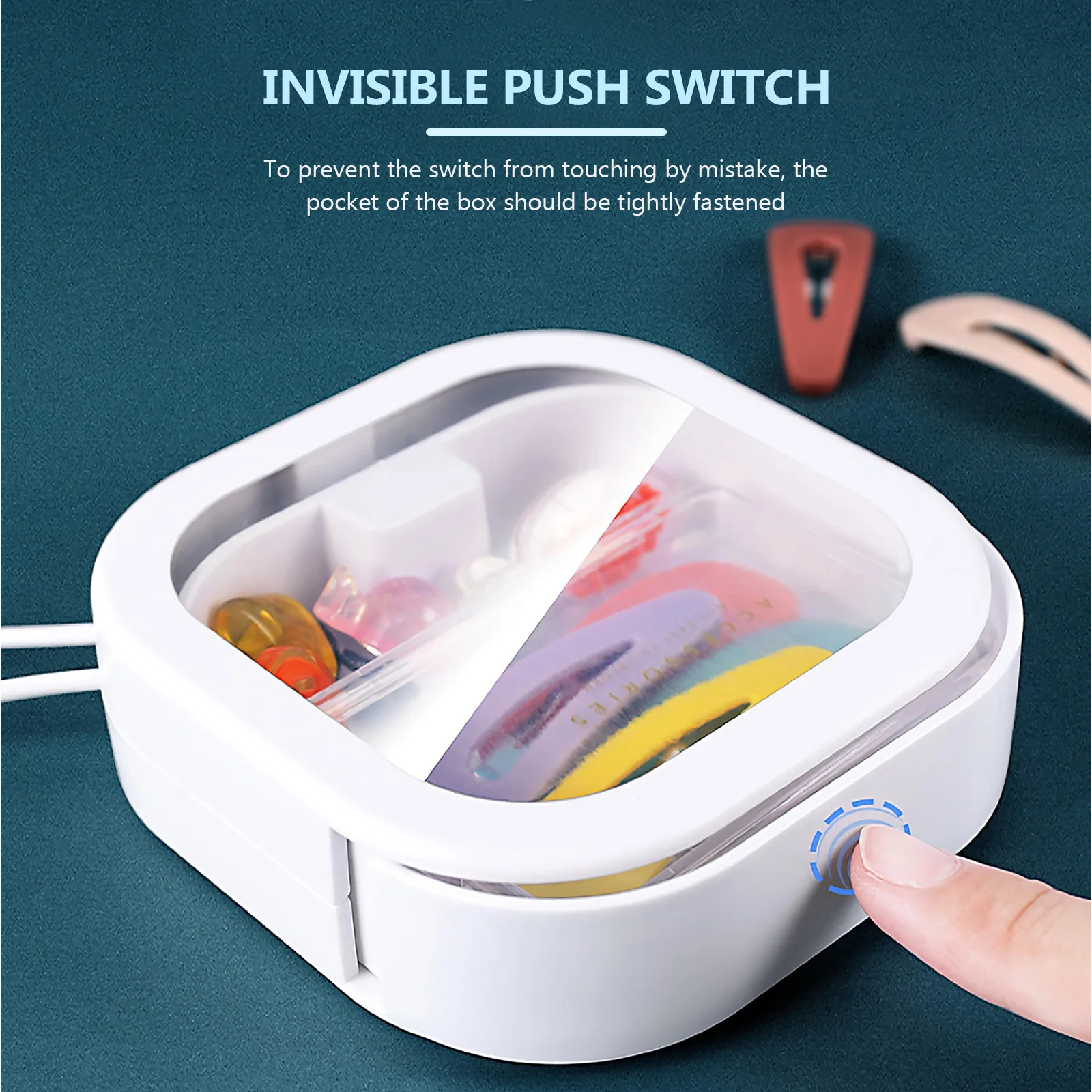 

1Pcs Plastic Storage Box Desktop Organizer Portable Sundries Storage Case Home Tidy Sundries Organizer Practical Container