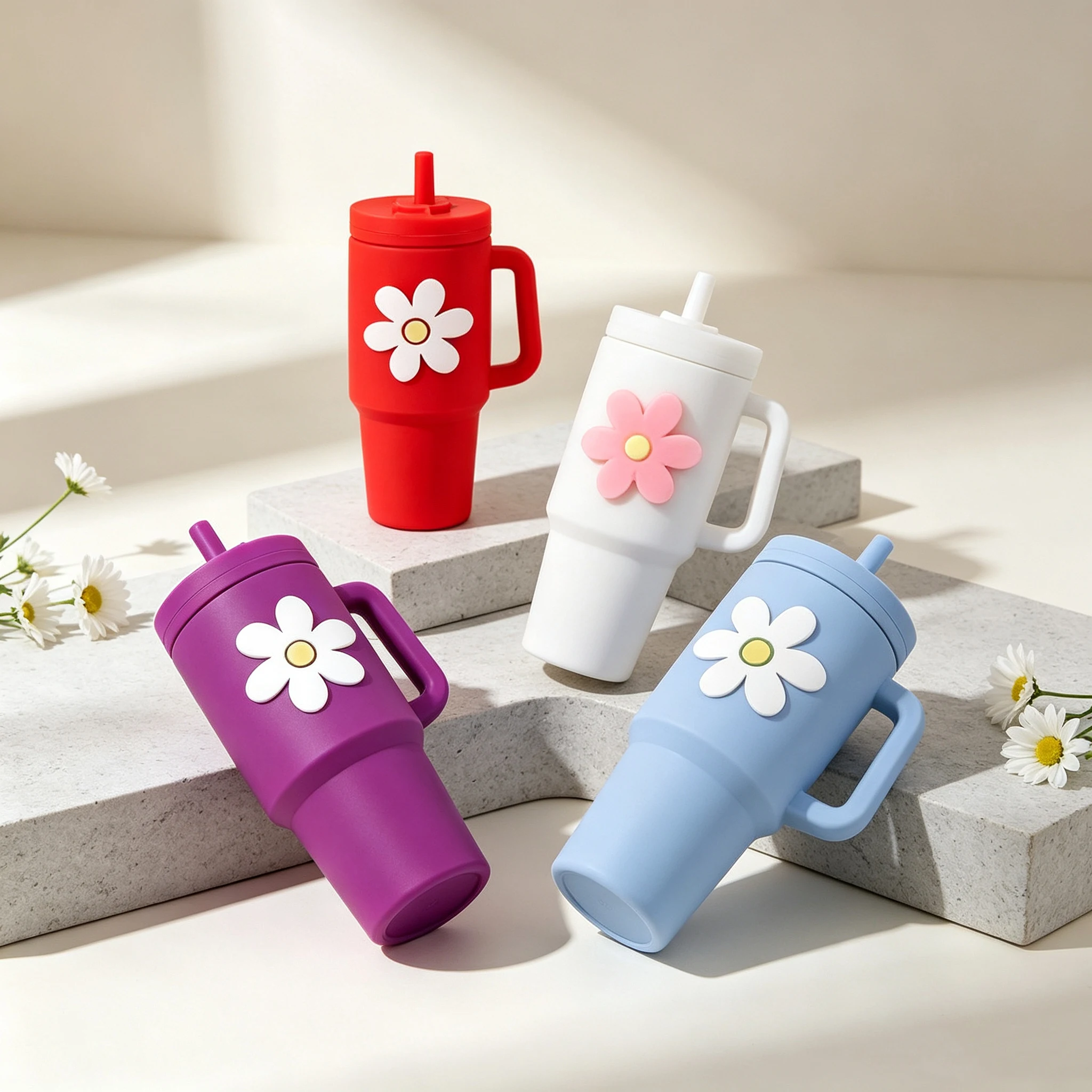 Vibrant Mini Water Bottle Fit for 14 Inch American Doll, Realistic Drink Cup Doll Scene Decoration Play Accessories Girls Gift
