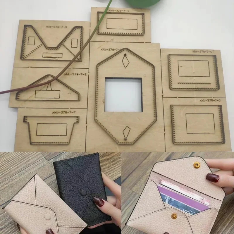 Short Envelope Wallet Cutting Die High Hardness Steel Wooden Mold DIY Leather Craft Tool