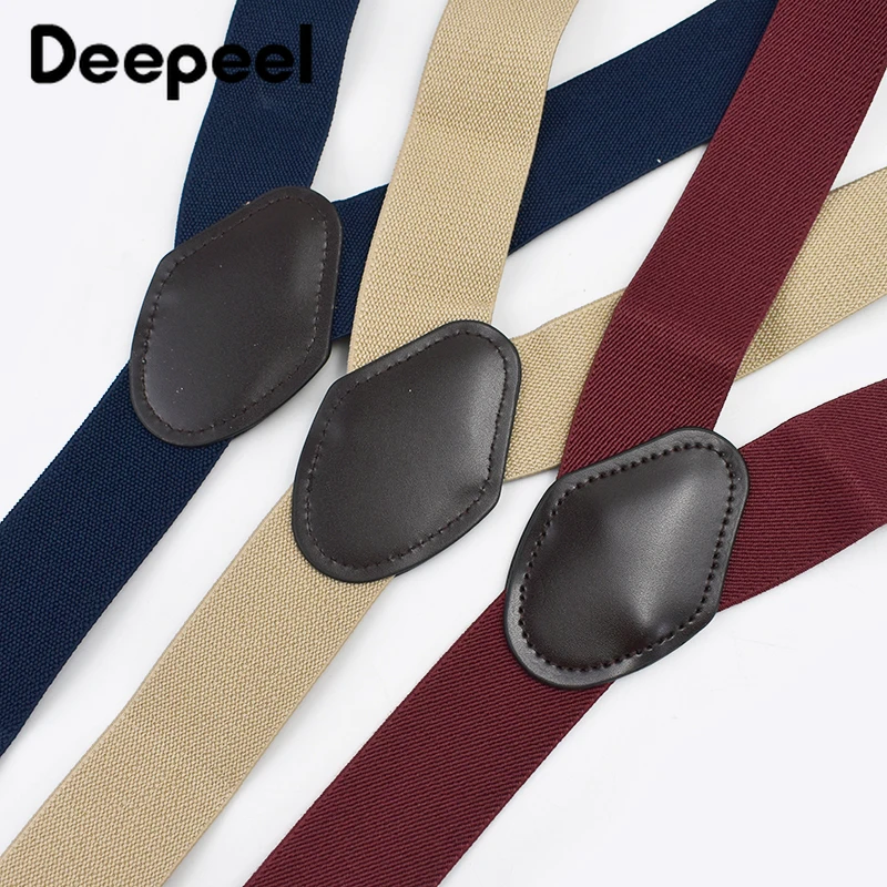 1 Máy Tính Deepeel 3.5X120cm Unisex Trưởng Thành 3 Kẹp Móc Độ Đàn Hồi Suspenders Chữ Y Ốp Khóa Suspender Phù Hợp Với Quần Có Thể Điều Chỉnh dây Đeo