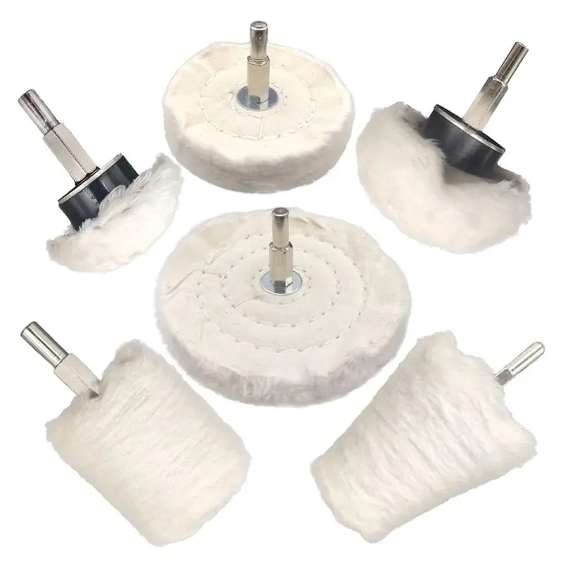 [TOP SALE] Buffing Wheel for Drill Buffing Pad Polishing Wheel Kits Wheel Shaped Polishing Tool for Metal Aluminum Stainless Etc
