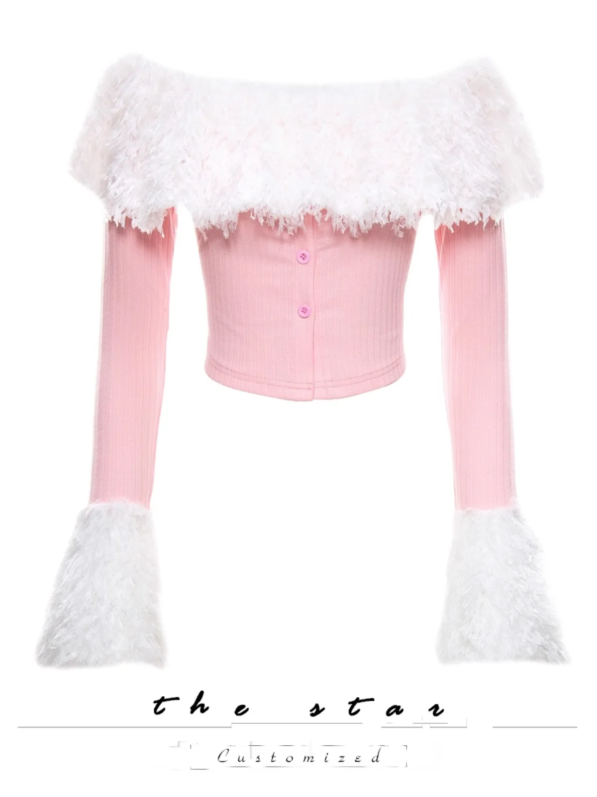 

Women's Pink Slash Neck T-shirt Harajuku Korean Y2k Tee Top 2000s Clothes Aesthetic Fashion Long Sleeve Vintage T-shirts Autumn