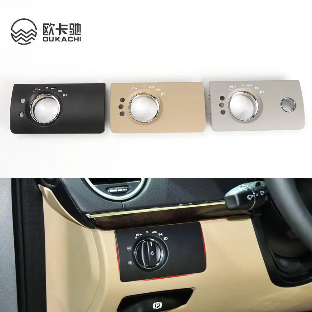 

Car Interior Headlight Switch Panel Trim Head Lamp Button Panel Replacement For Mercedes Benz ML GL W164 X164 300 350 450 500