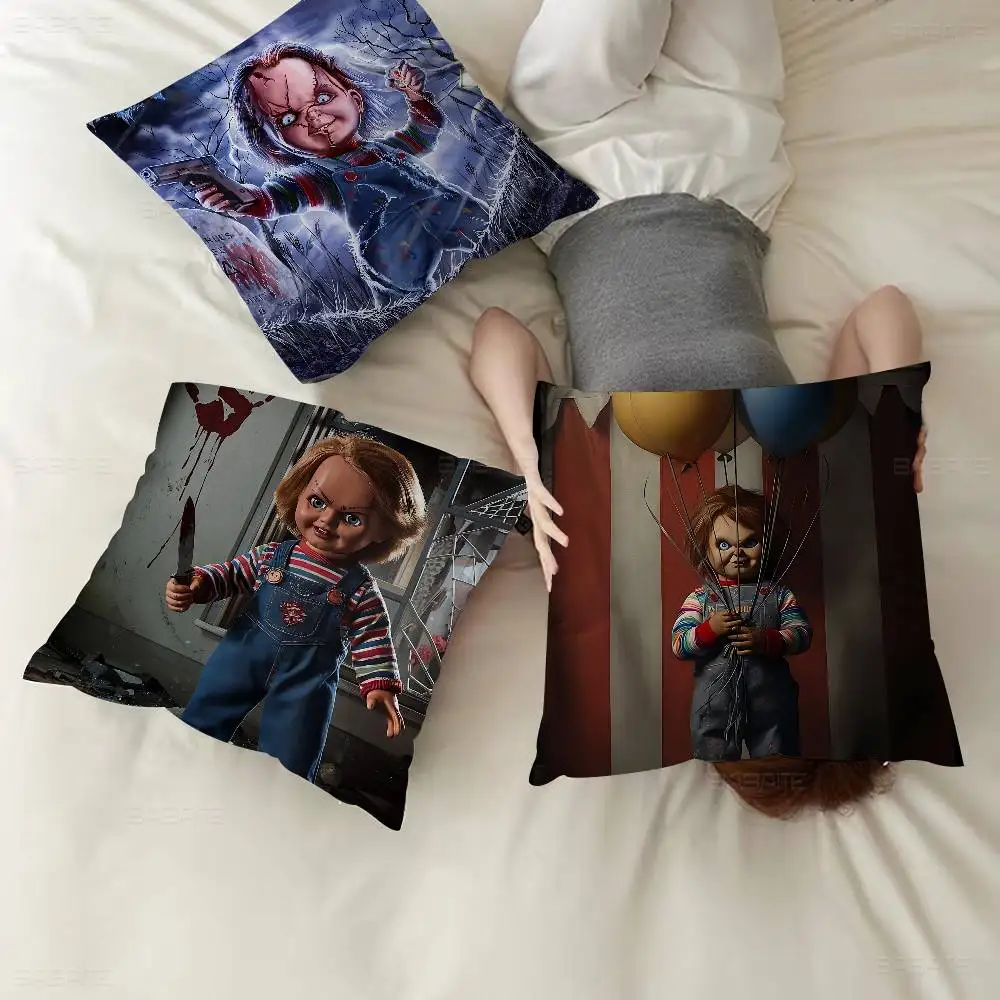 Classic Horror Movie Chucky Pillowcase toon Gift Cushion Cover Bedroom Home Sofa Chair Seat Decor pillow case