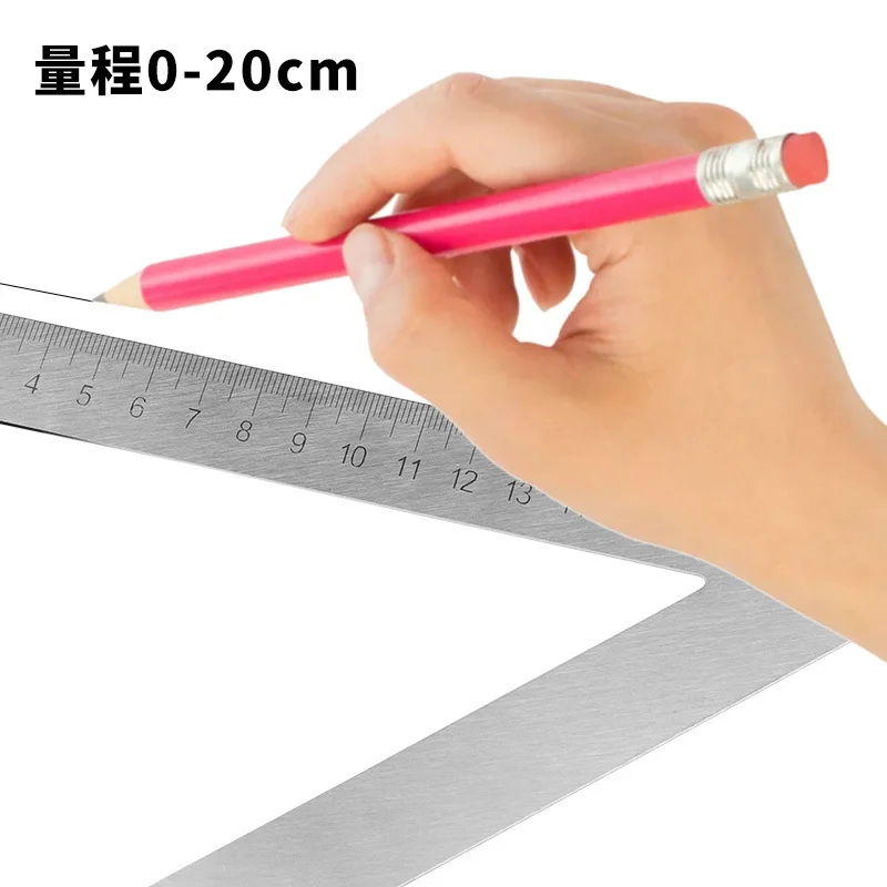 Woodworking triangle ruler -00mm horizontal square 90 degree measuring drawing angle tool
