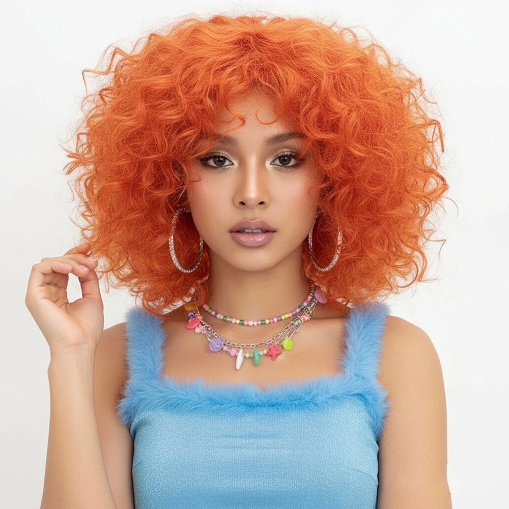 peruca-sintetica-encaracolada-resistente-ao-calor-feminina-laranja-rosa-curta-natural-para-uso-diario-e-festa