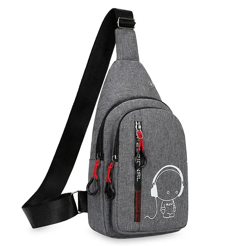 Chest Bag Men\'s One Shoulder Crossbody Bag Large Capacity Outdoor Sports And Leisure Fashion Small Shoulder Bag Large Capacit