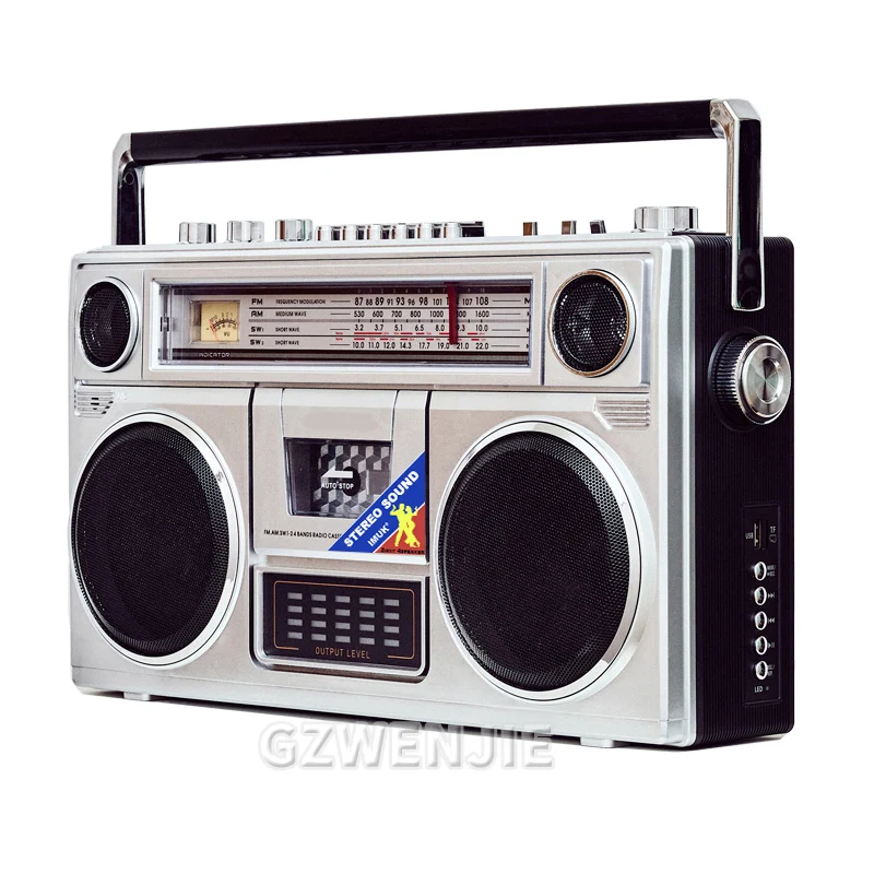 Retro Full-band Bluetooth Speaker Radio Volkswagen Cassette Player Recorder Multi-support TF Card/USB Function Bluetooth Connect