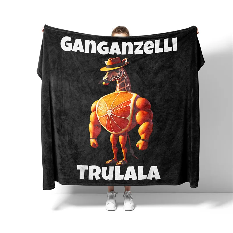 Aertemisi Ganganzelli Trulala Italian Brainrot Funny Meme Pet Blanket for Small Medium Large Dog Cat Puppy Kitten Couch Sofa Bed