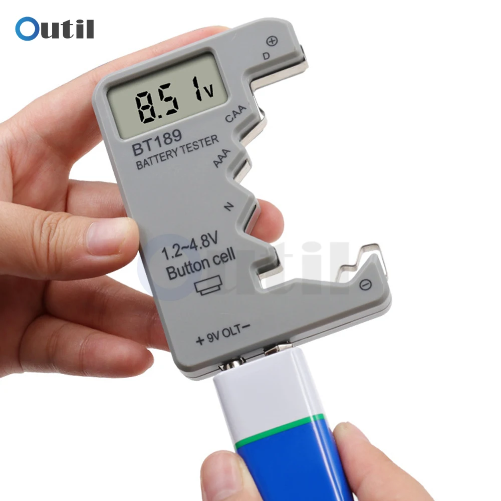 ANENG BT189 Digital Battery Tester LCD Display 9V 1.5V Universal Button Battery Tester Volt Capacity Detector Capacitance Tools