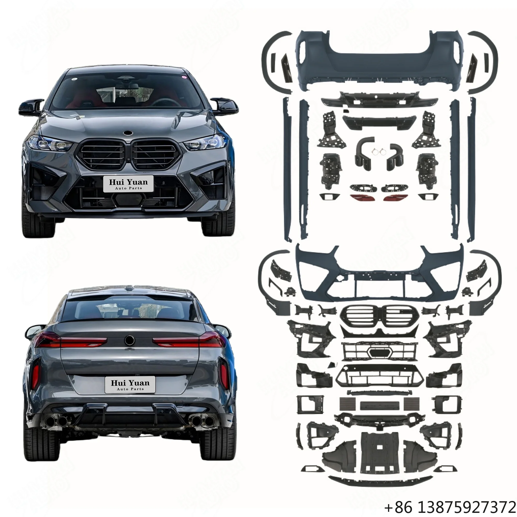 

Новый дизайн обвеса для X6 G06 LCI 2023+ (обновление до F96 LCI X6M): передний и задний бамперы, колесные арки, решетка радиатора, диффузор, насадки на выхлопную трубу