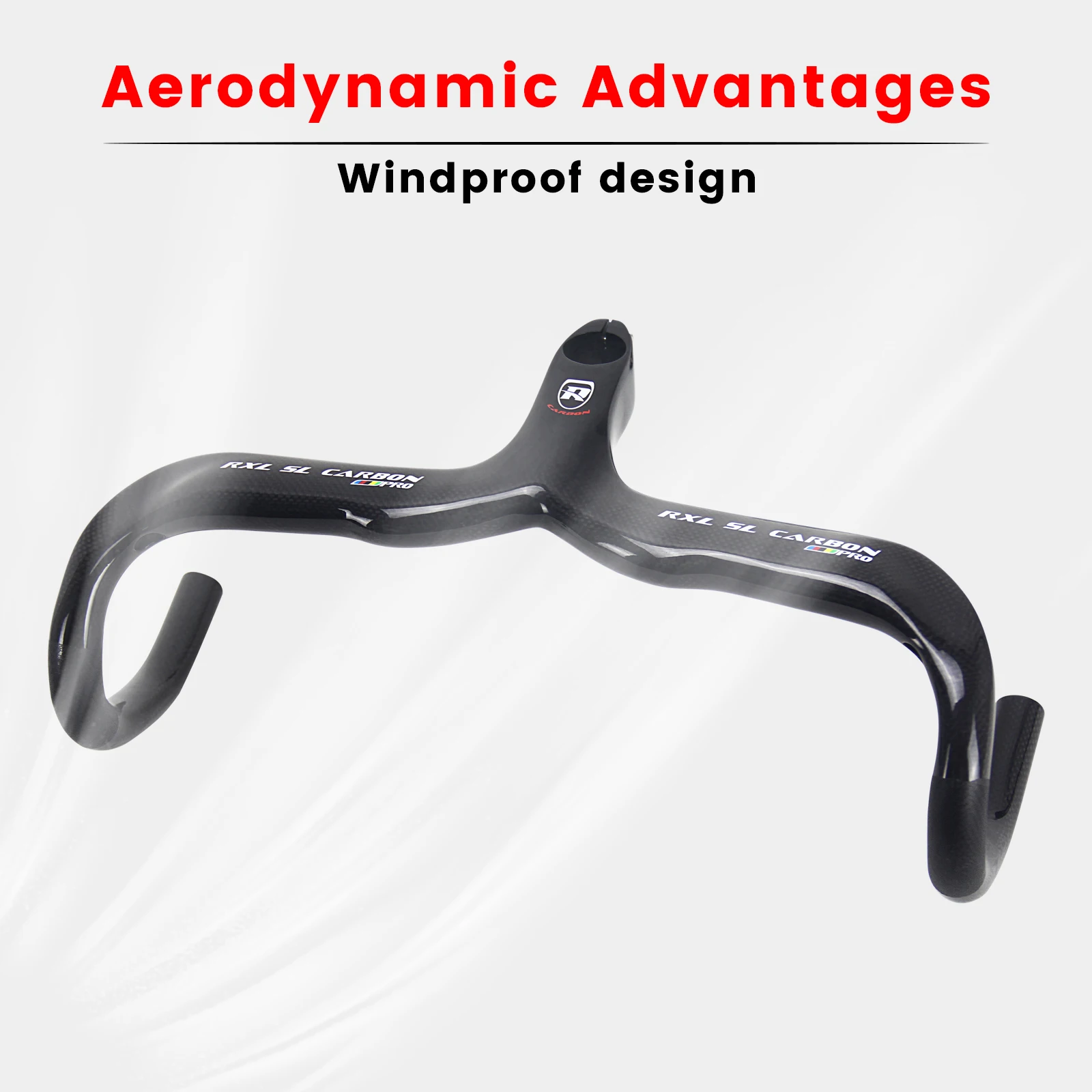 RXL SL Full Carbon Road Bicycle Integrated Handlebar 28.6 Internal Routing Drop Handle Bar Adult Bike Accessories 400/420/440mm