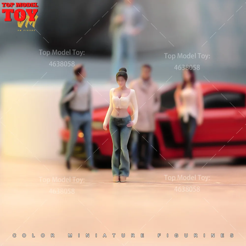 

1/64 1/43 1/24 Scale European and American People 3D Print Female Male Scene Props Figures Model For Vehicles Toys Decoration