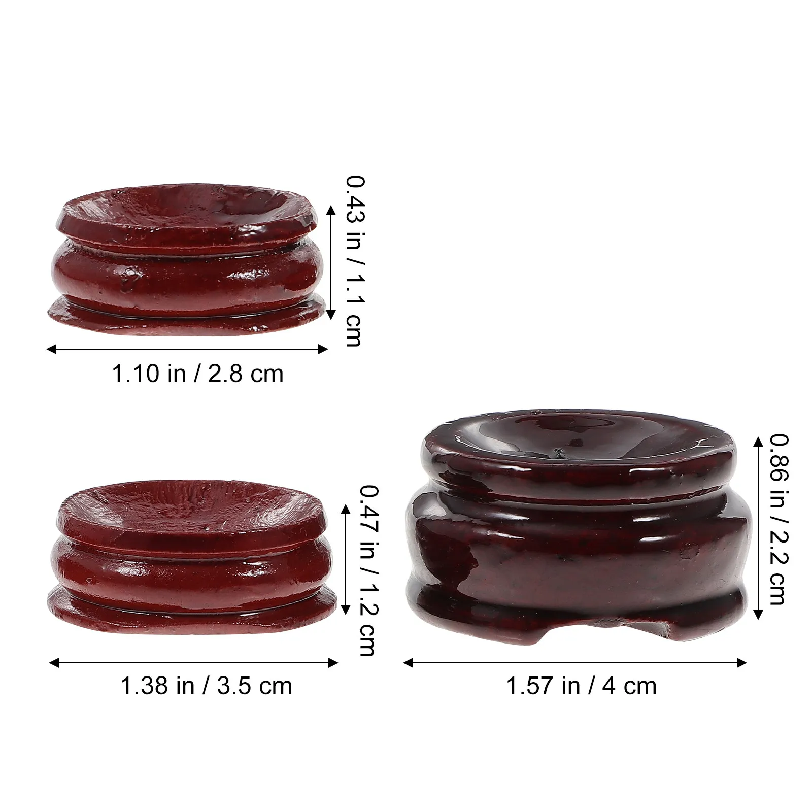 24Pcs Wooden Crystal Ball Stand Natural Wood Desktop Display Base for Sphere Crystals Tennis Balls Eggs Stones Decorative Table