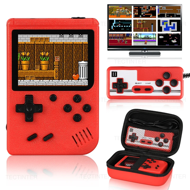 Mini Console per videogiochi portatile retrò schermo LCD da 3.0 pollici regalo per bambini lettore di giochi portatile a 8 Bit 400 giochi integrati