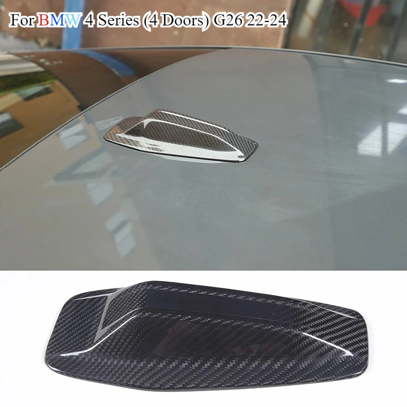 

For BMW 4 Series (4 Doors) G26 22-24 Carbon Fiber Car Roof Antenna Shark Fin Antenna Cover Decoration Cover Car Accessories