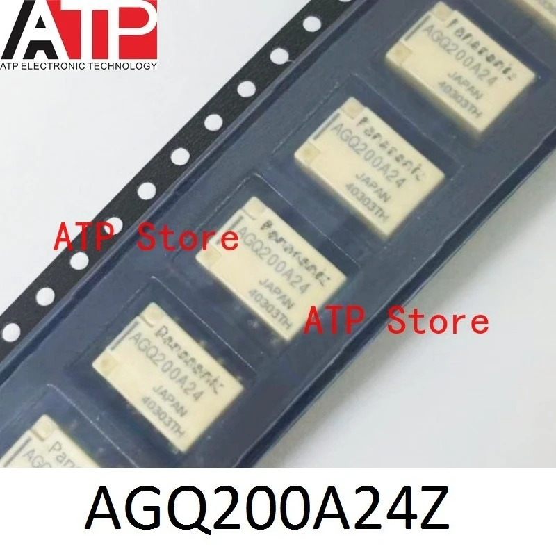 

10 шт./лот, 100% новый оригинальный сигнальный релейный модуль AGQ200A24 AGQ200A24Z SOP-8, 24VDC 2A DPDT SMD