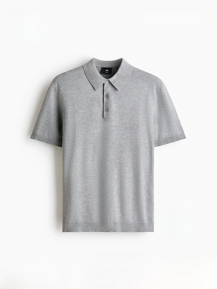 

H&M Men's Shirt Standard Fit Summer 2026 Collar Design Flip-Collar No Stretch Material Viscose 65% Nylon 35%