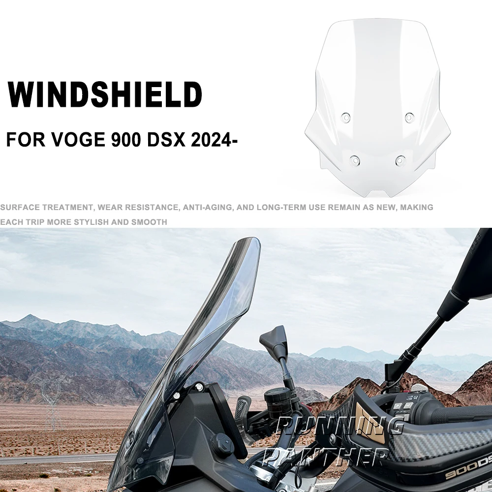 

2024-2025 Touring Visor Screen Tall Windshields New For Voge 900 DSX 900DSX Wind Deflector Fairing Cover