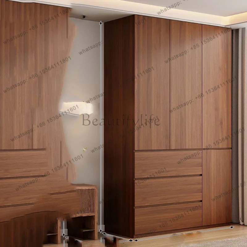 Simple Filing Wardrobe Nightstands Minimalist Modern Wooden Armable Cabinet Closet Cheap Display Vestidores Furniture For Room