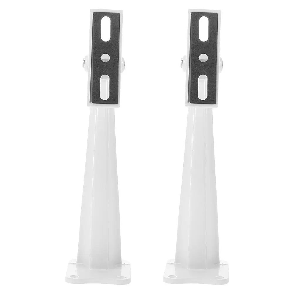2Pcs Aluminum Alloy Security Camera Wall Mount Bracket Monitor Camera Holder Adjustable Angle Small Curved Design Outdoor Indoor
