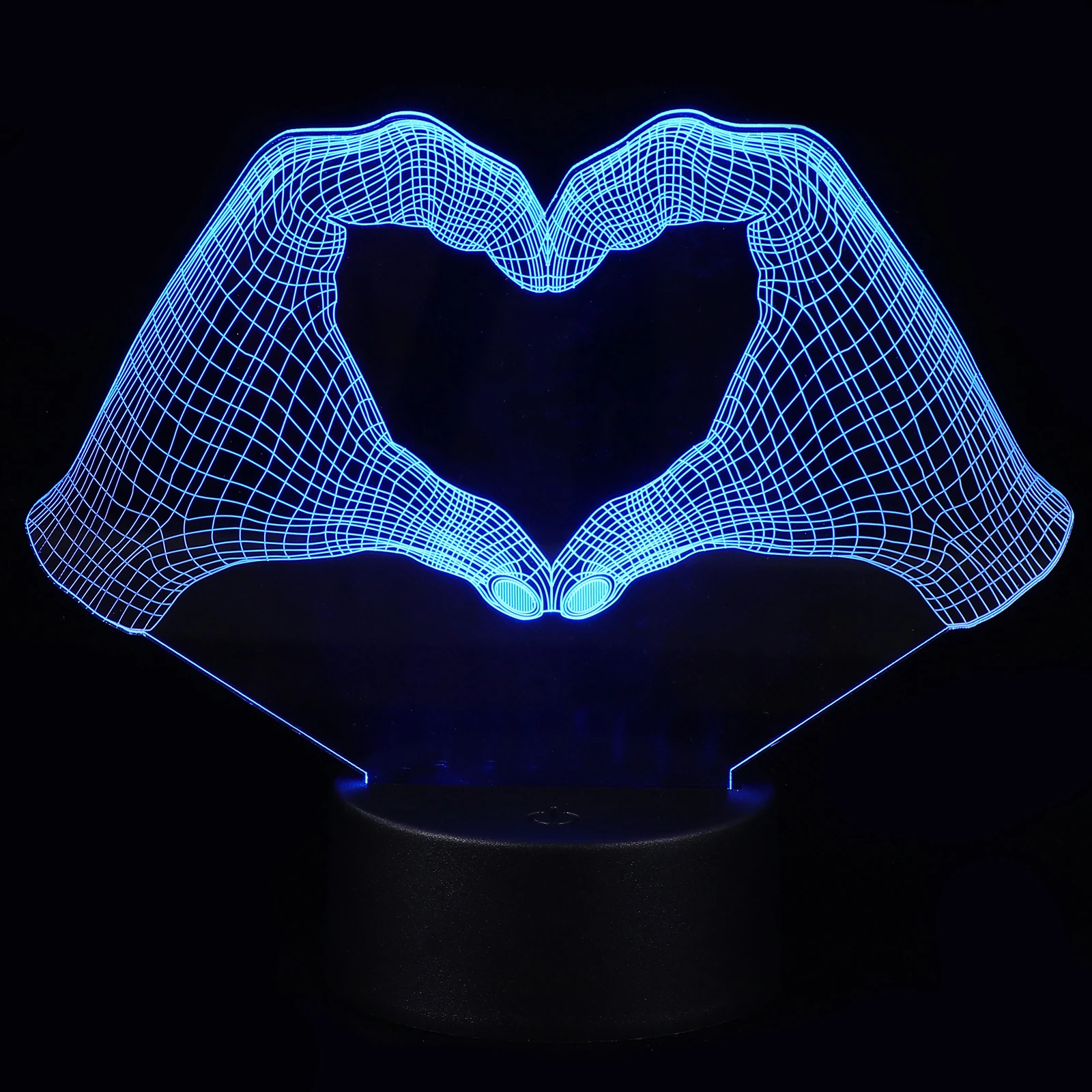 

Heart Shape LED Bedroom Lamp Romantic Acrylic Heart Night Light Shape Light Table Decor Valentine Gift