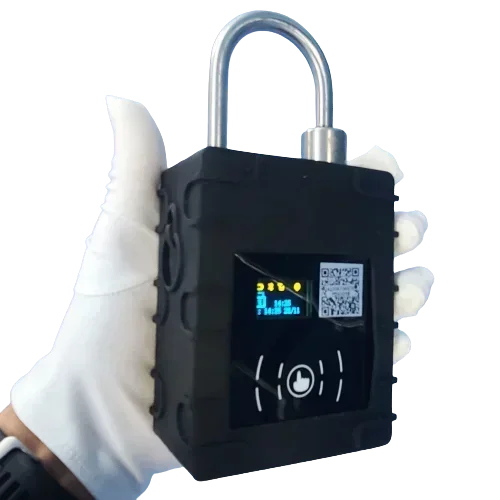 Secure Anti Cut Padlock Smart Logistics Tracker Lock