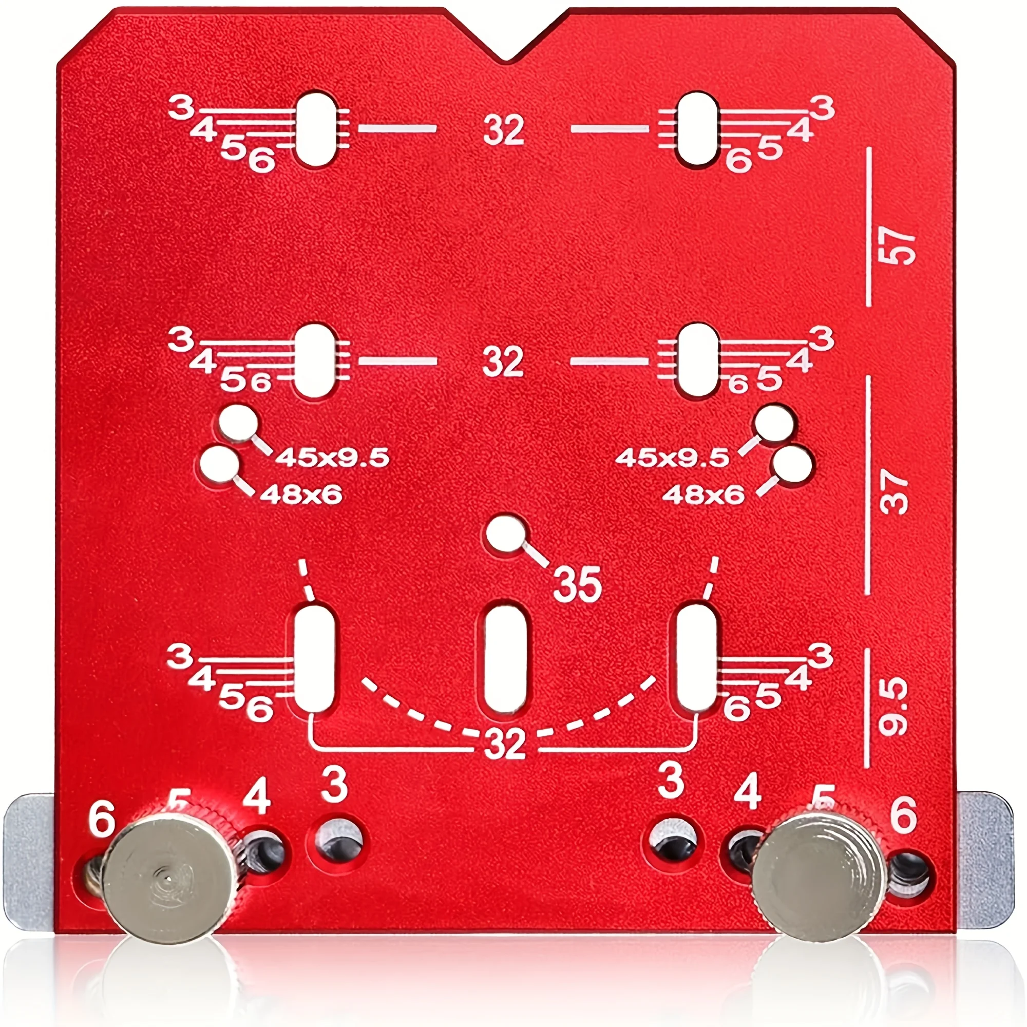 Herramienta de plantilla para bisagra de gabinete, guía de broca ajustable de 35 mm para bisagras ocultas de 35/45/48 mm, instalación de hardware de precisión