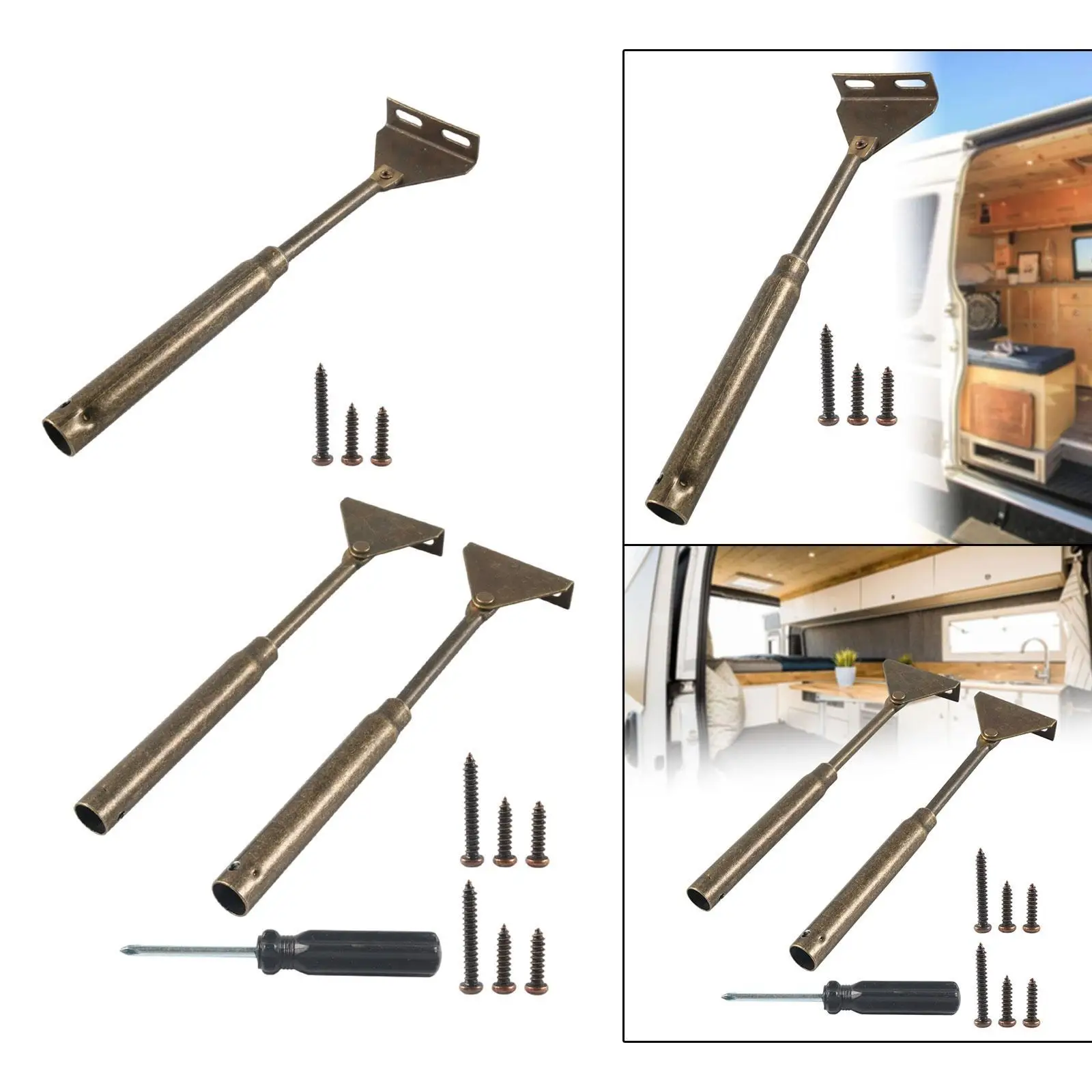 

Door Support Strut Spring Loaded RV Repair Parts Accessories High Performance Cabinet Hardware Iron for RV Cabinet Door