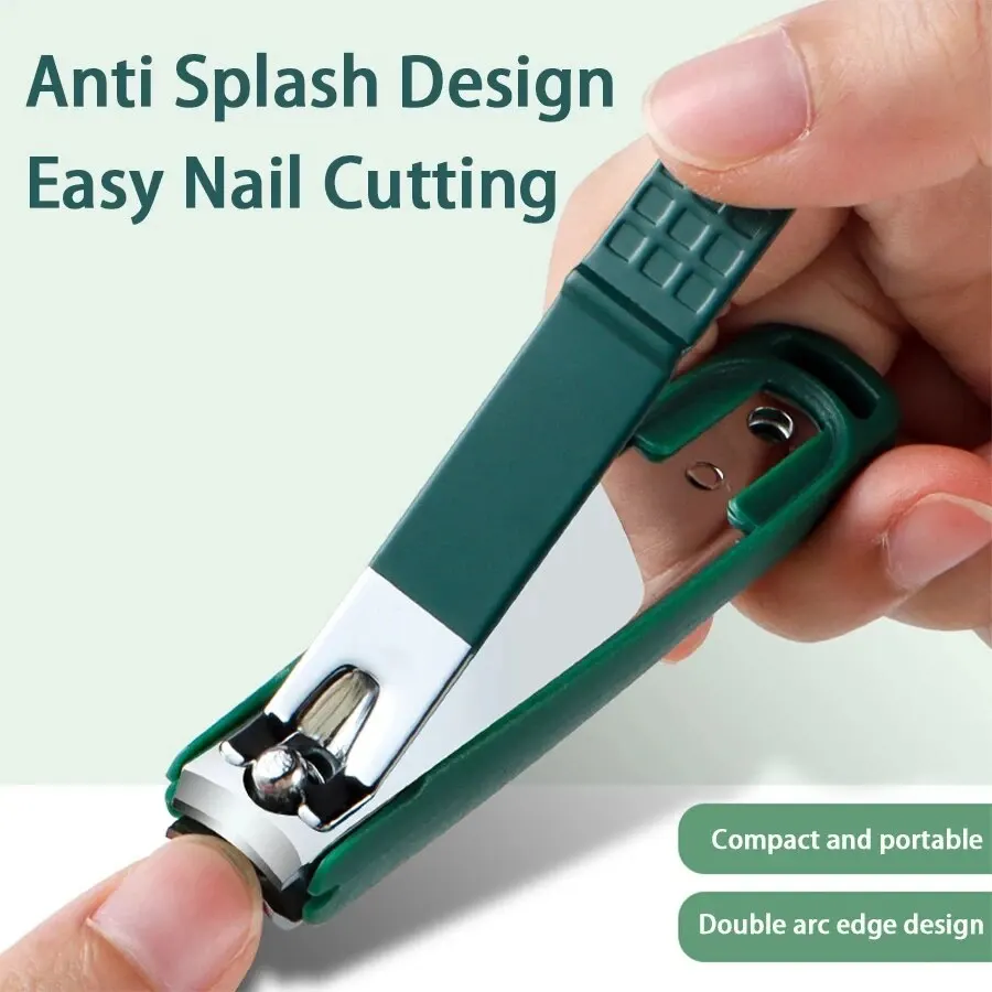 Kit de manicura, 4 Uds., cortaúñas, juego completo de cortaúñas individual para el hogar, herramienta de cuchillo de manicura Diagonal, juego de Nano limas