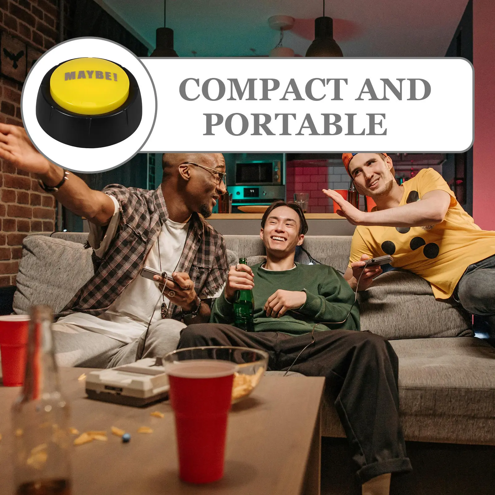 

Электронная кнопка-шутка с забавными звуковыми эффектами для вечеринок и фестивалей, игрушка-розыгрыш