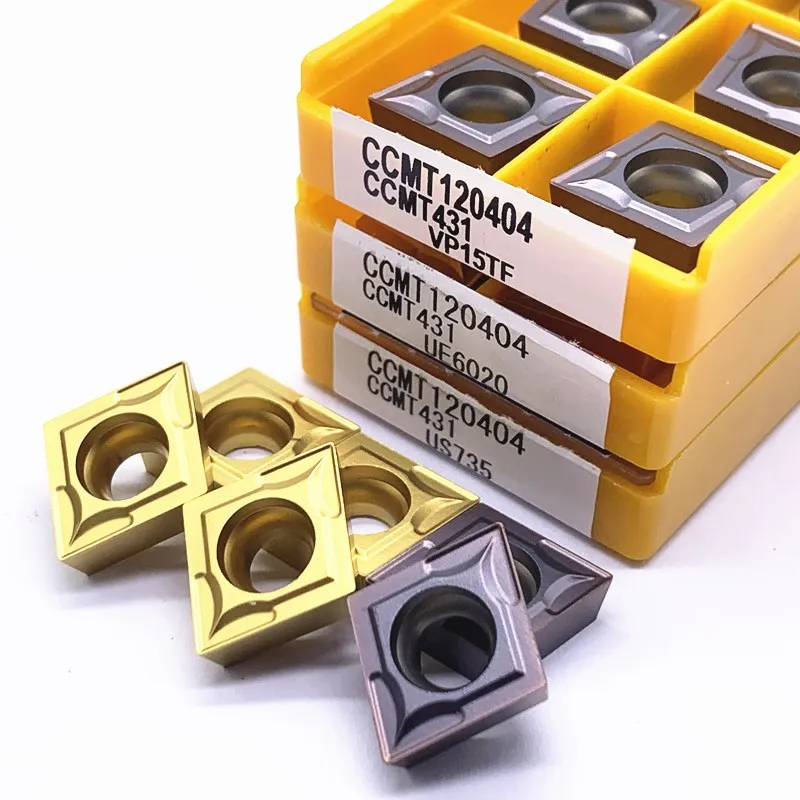 10個CCMT060204 CCMT060208 CCMT09T304 CCMT09T308 CCMT120404 CCMT120408 VP15TF UE6020 US735旋削工具超硬