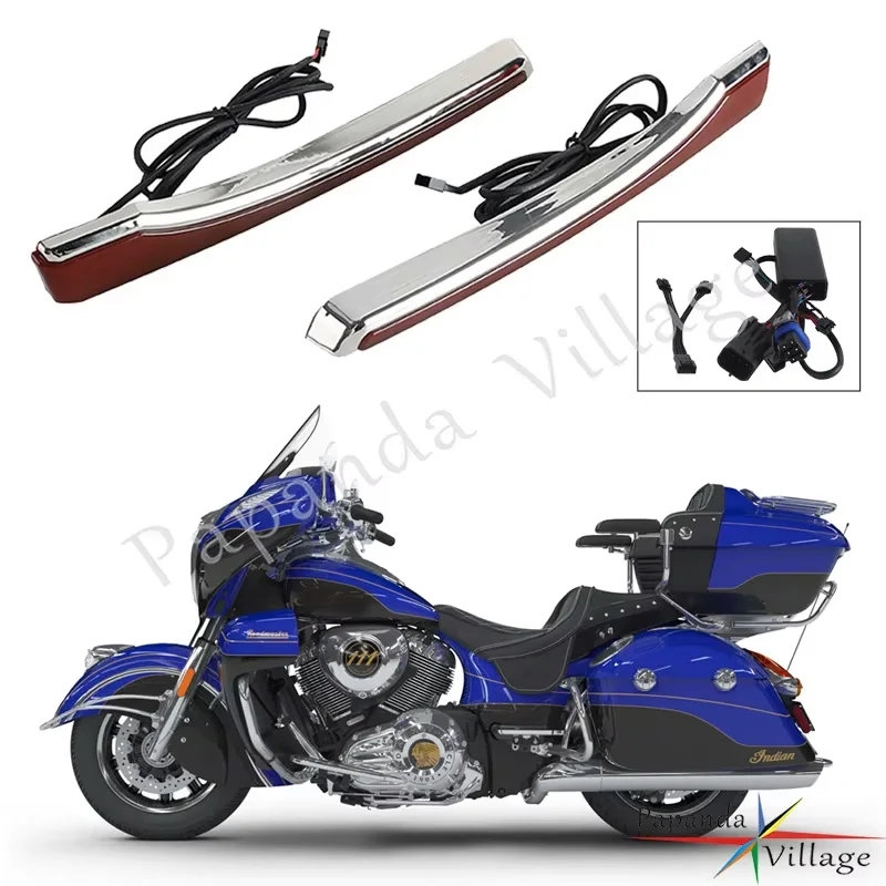 Luz lateral del maletero de la motocicleta con funciones de freno de giro para modelos Indian Roadmaster Indian Roadmaster Dark Horse 2020-Up