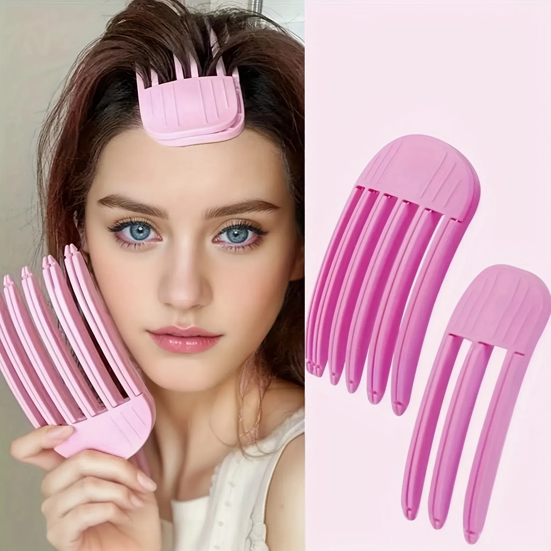 2-pack high crown hair clips, create voluminous roots, women's hair comb, lazy forehead bangs styling