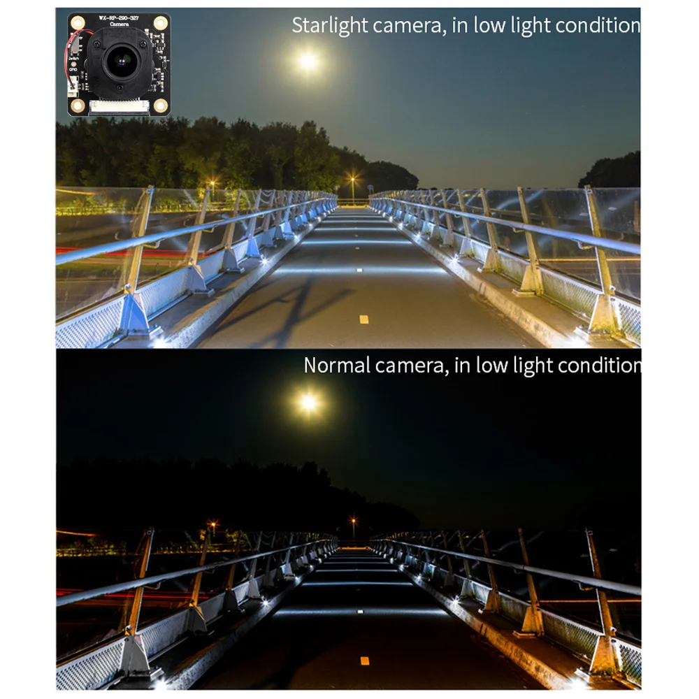 Sensor de Câmera Industrial Starlight, Foco Fixo, Raspberry Pi, IMX290-83, IR-CUT, 4B, 3B +, 3B, Zero, CM4, CM3, 2MP