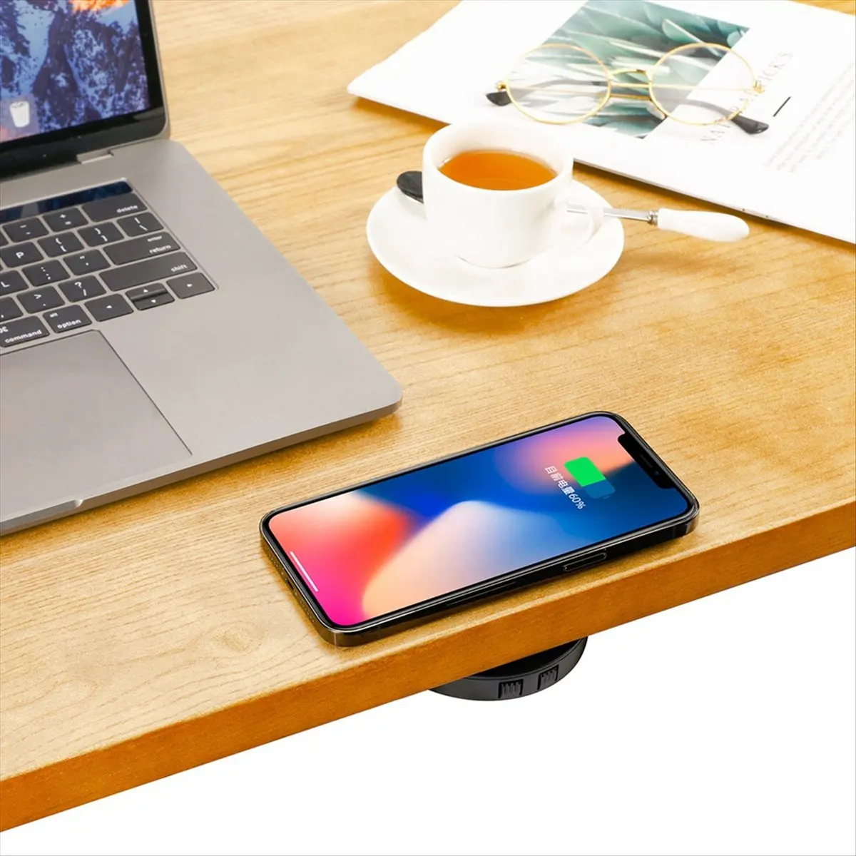 SCLS 15W Wireless Charger 20MM Air Separation Fast Charging Easy Installation Quick Charger