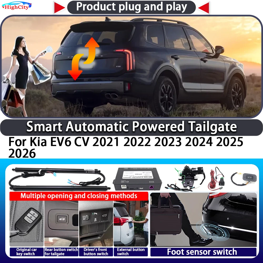 For Kia Telluride ON 2019-2025 OEM Smart Automatic Powered Tailgate Key Control Trunk Lift Close Kit Electric Power Tailgate