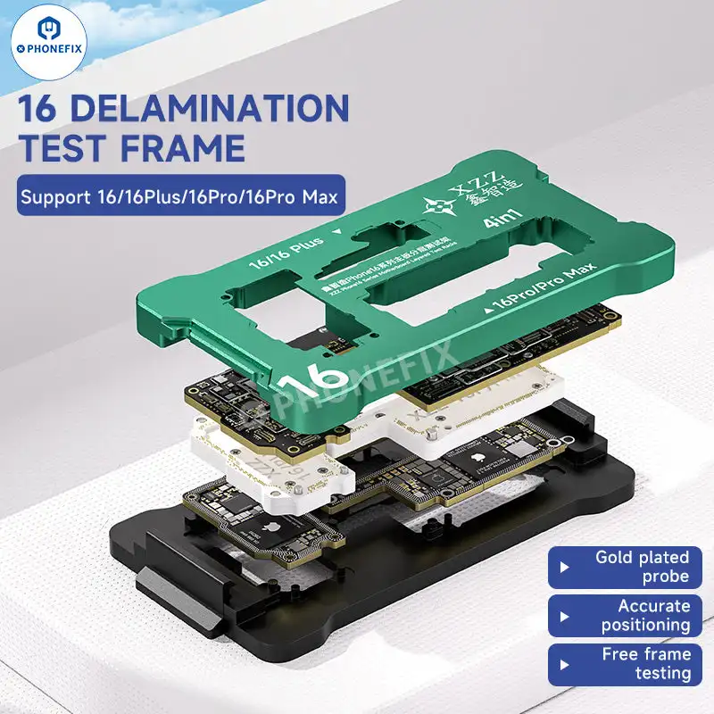 Cornice di prova della scheda madre XZZ per iPhone 15/15 Plus/15 Pro/15 Pro Max posizionamento a strati della scheda madre funzione di Test senza saldatura