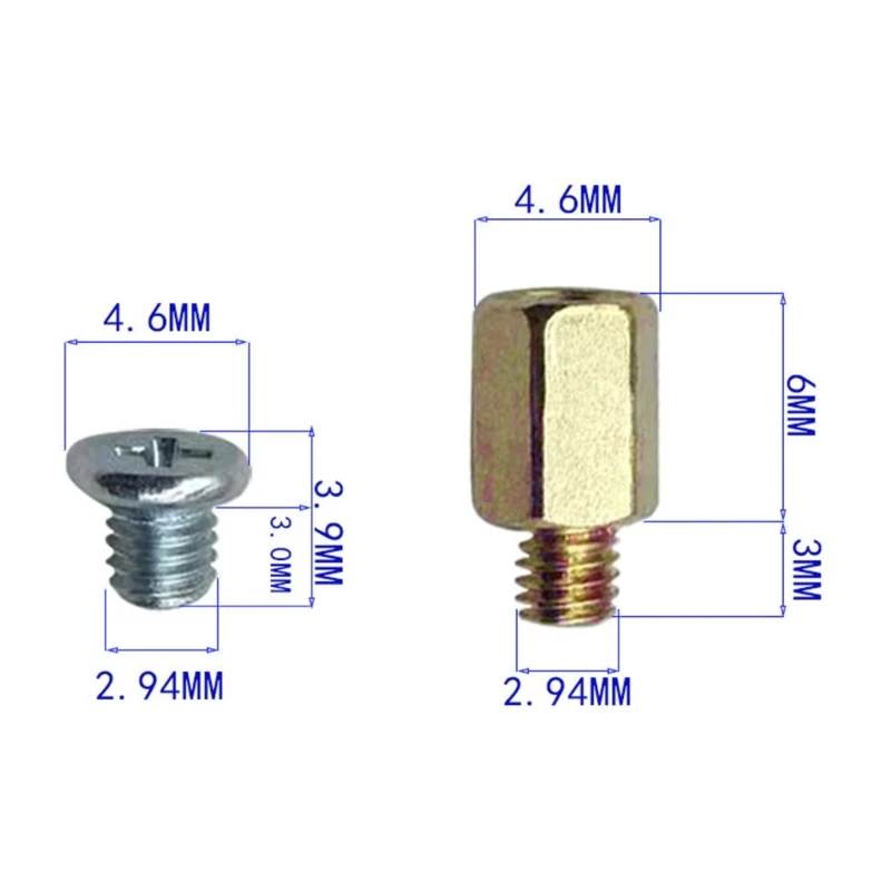 100Pcs M.2 SSD Mounting Screw Solid Fastener Screw Nut for Gigabyte